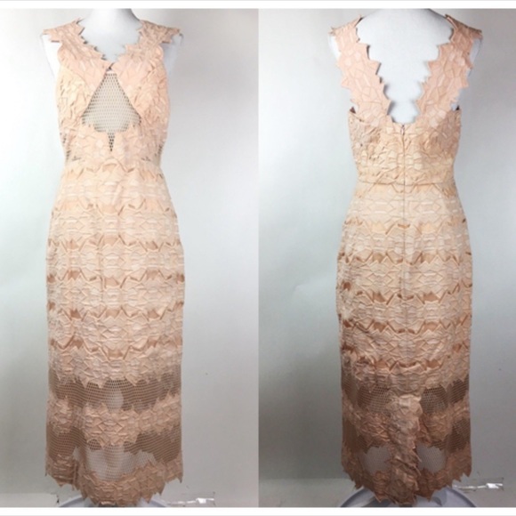 Jonathan Simkhai Brocade Midi Dres S/4 - Picture 7 of 7